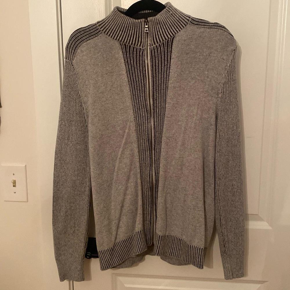 Mens Front Zip Sweater